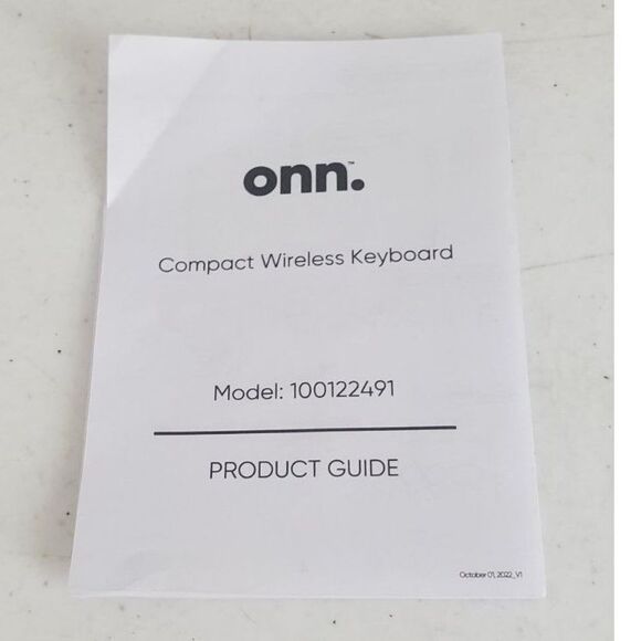 Onn. Mini Compact Wireless Office Keyboard with a USB Reciever - Picture 4 of 4